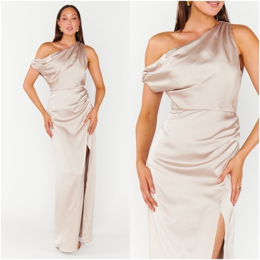 SHOW ME YOUR MUMU Jodie Dress In Show Me The Ring Luxe Satin